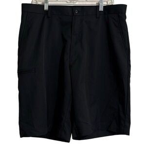 Grand Slam Golf Shorts Mens 36 Black Performance Zipper Pocket‎ 10.5 Inseam